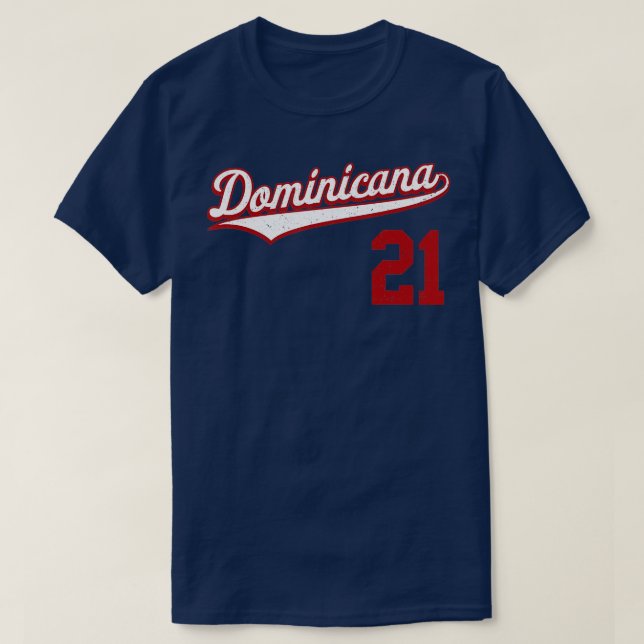 Camiseta Republica Dominicana Beisbol Dominicana (Diseño del anverso)