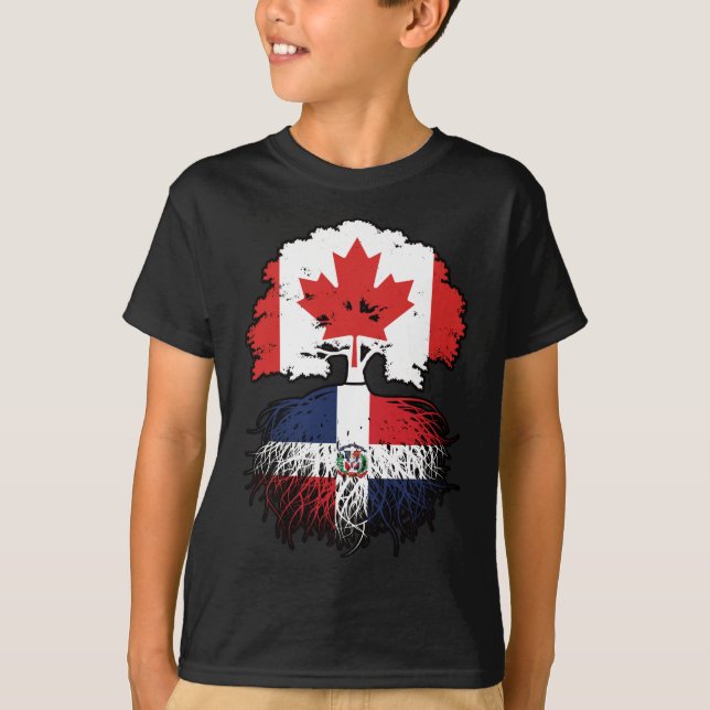 Camiseta República Dominicana Canadá Árbol de Canadá (Anverso)