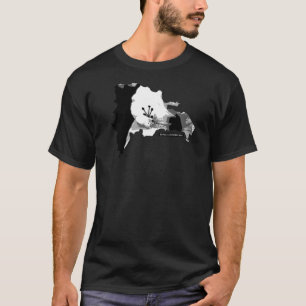 Camiseta República Dominicana Mapa Flores Art Souvenir Trop