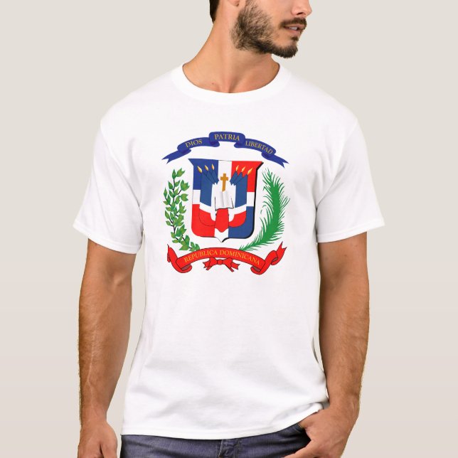 Camiseta República Dominicana - Sello - Bandera - Símbolo (Anverso)