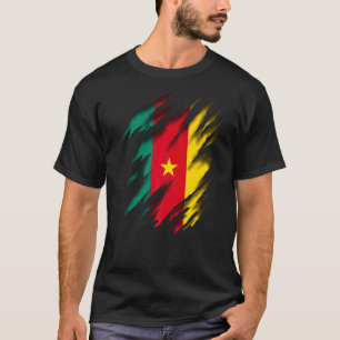 Camiseta República Du Camerún Bandera Camerún