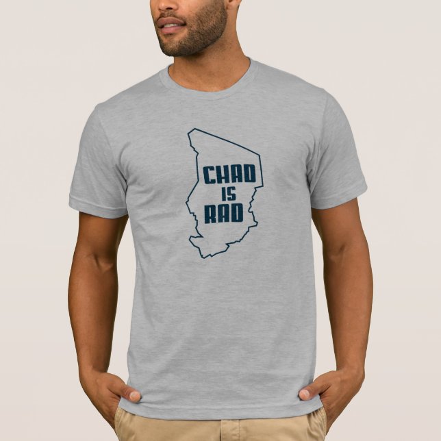 Camiseta República eo Tchad es azul del esquema del Rad (Anverso)
