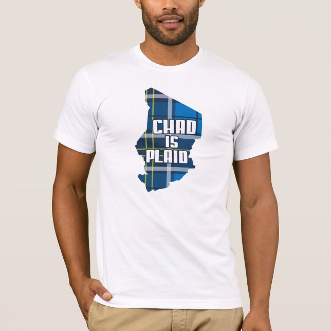 Camiseta República eo Tchad es tela escocesa (Anverso)