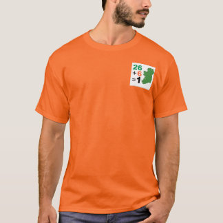 Camiseta República Irlandesa 26+6=1 Naranja TShirt