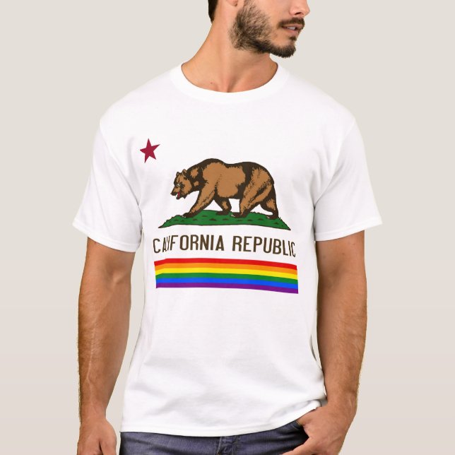 Camiseta República LGBT de California (Anverso)