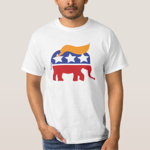 Camiseta republicana del elefante de Donald Trump