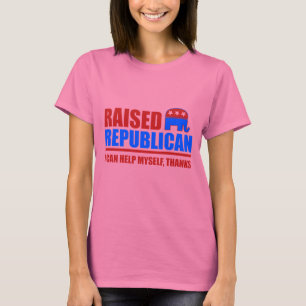 Camiseta Republicano criado. Puedo ayudarme