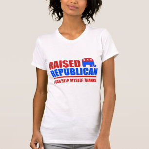Camiseta Republicano criado. Puedo ayudarme