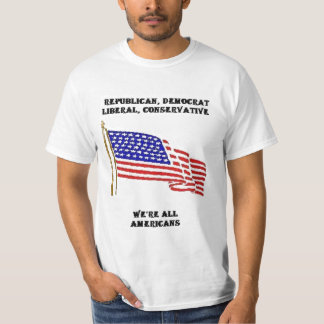 CAMISETA REPUBLICANO, DEMÓCRATA, LIBERAL, CONSERVADOR,