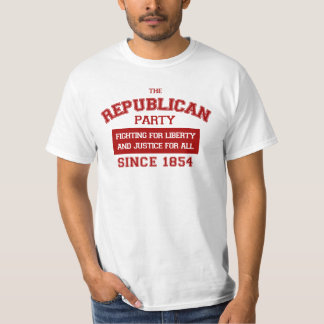 Camiseta Republicano desde 1854 (impresión, caja rojas)