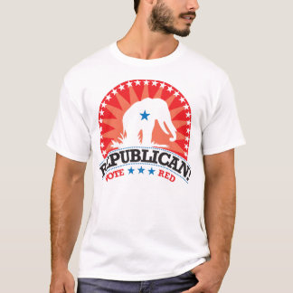 Camiseta ¡Republicano! ¡Rojo del voto!