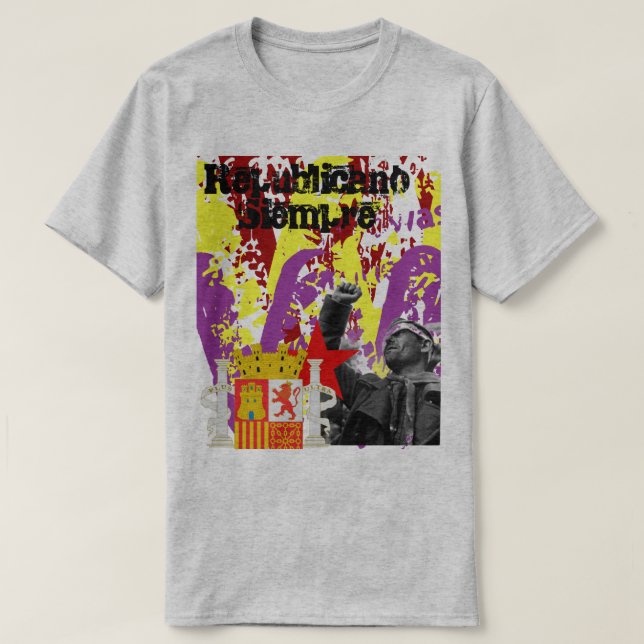 Camiseta Republicano siempre (Diseño del anverso)
