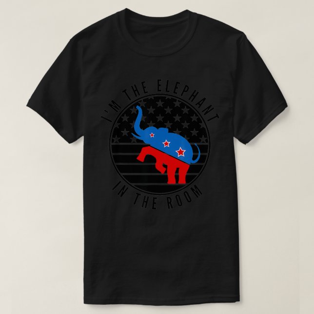 Camiseta Republicano Soy El Elefante En La Habitación Conse (Diseño del anverso)