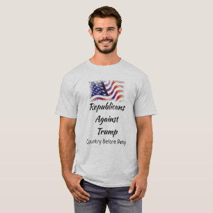 Camiseta Republicanos contra Trump, país antes que Fiesta