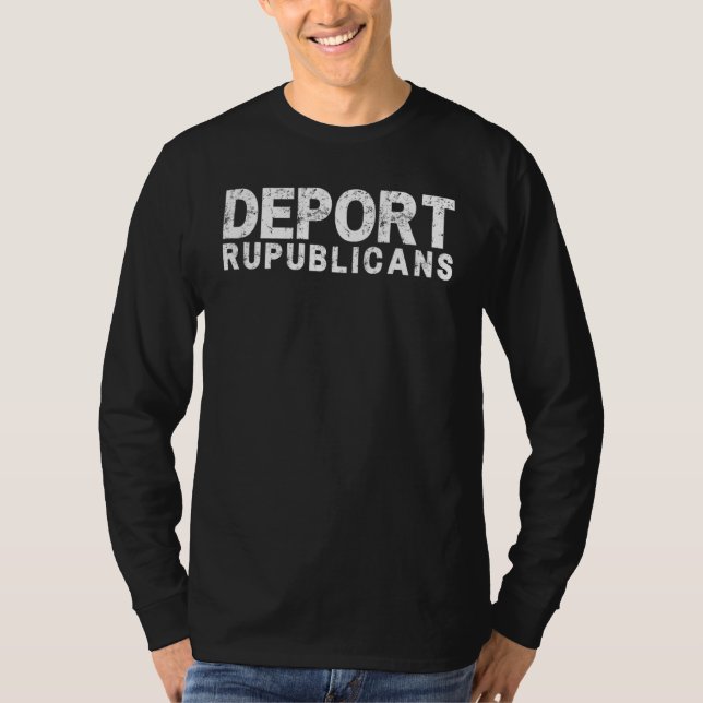 Camiseta Republicanos deportados pro demócratas contra repu (Anverso)