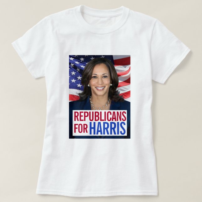 Camiseta Republicanos por foto del presidente de Kamala Har (Diseño del anverso)