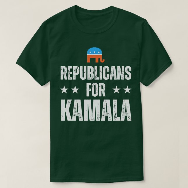 Camiseta Republicanos Por Kamala Harris (Diseño del anverso)