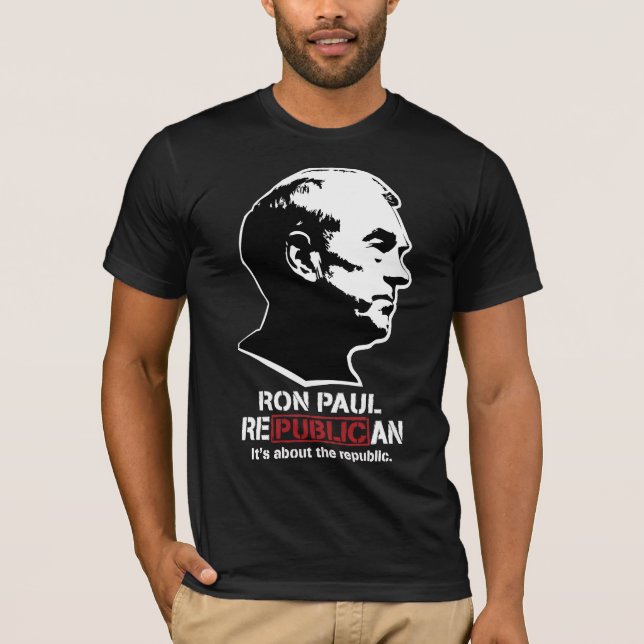 Camiseta RepublicanT-Camisa de Ron Paul (Anverso)