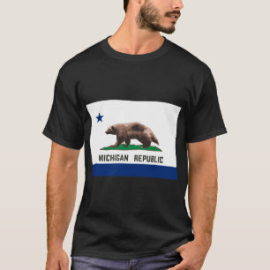 Camiseta Republika de Míchigan Wolverine
