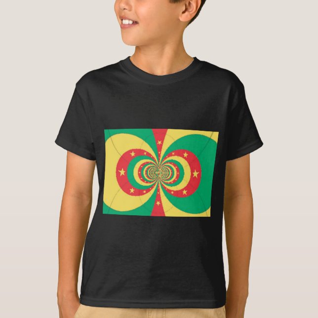 Camiseta République du Cameroun, estrella de cinco puntas (Anverso)