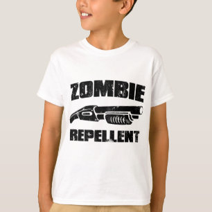Camiseta repulsivo del zombi - la escopeta