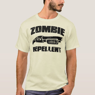 Camiseta repulsivo del zombi - la escopeta