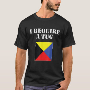 Camiseta Requerí Un Tug Usado Como Bandera Marítima Zul