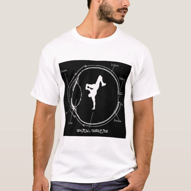 Camiseta Réquiemes ópticos del negro de la confusión (Anverso)