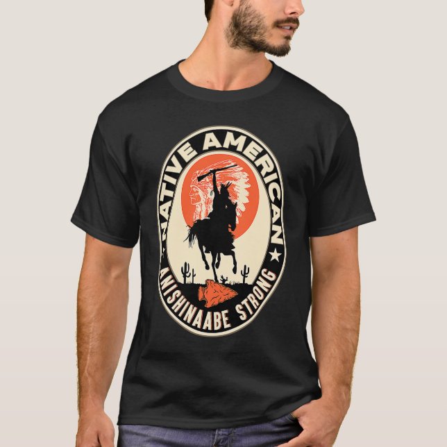 Camiseta Res del orgullo indiano nativo de la tribu Anishin (Anverso)