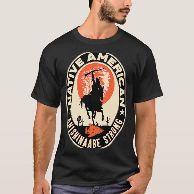 Camiseta Res del orgullo indiano nativo de la tribu Anishin (Anverso)