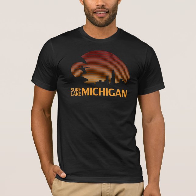 Camiseta ¡Resaca el lago Michigan! (Anverso)