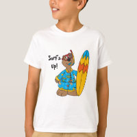 Resaca encima del oso del dibujo animado