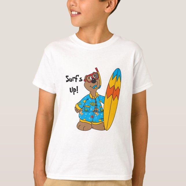 Camiseta Resaca encima del oso del dibujo animado (Anverso)
