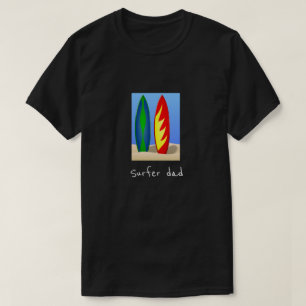 Camiseta Resaca retra de las tablas hawaianas del lema del