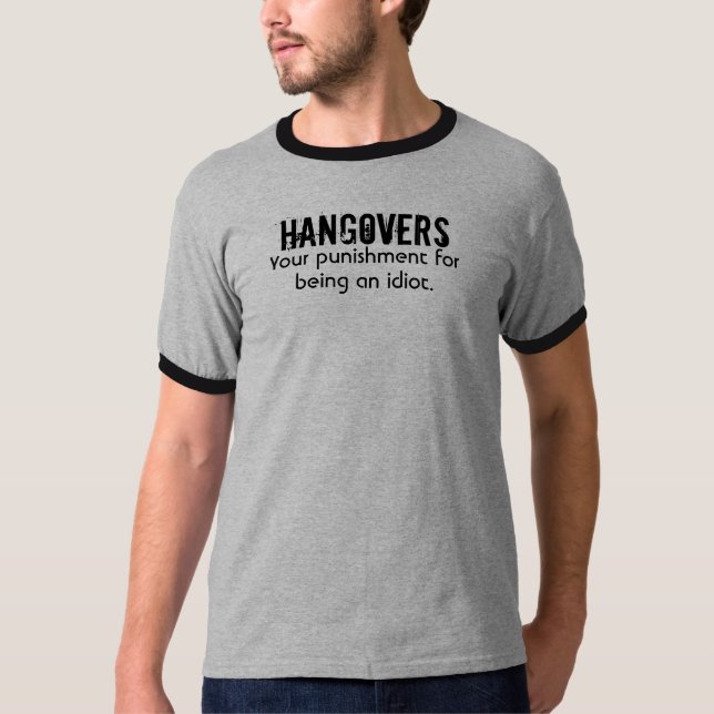 Camiseta RESACAS, su castigo para ser un idiota (Anverso)