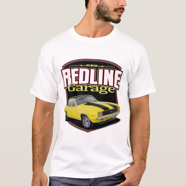 Camiseta Resalte el garaje Camaro (Anverso)