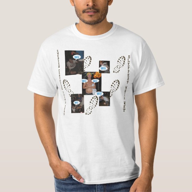 Camiseta Resbaladizo cuando T simple mojado (Anverso)