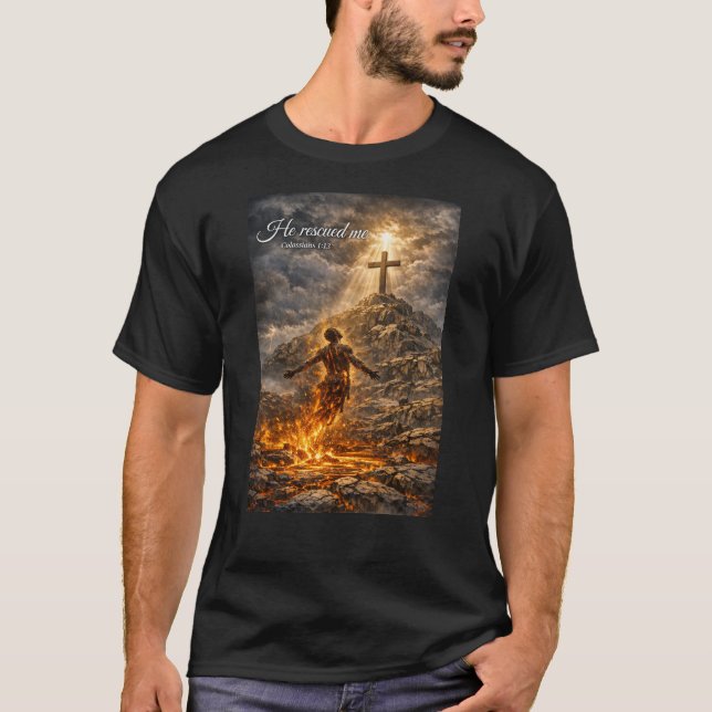 Camiseta Rescatado del Fuego (Anverso)