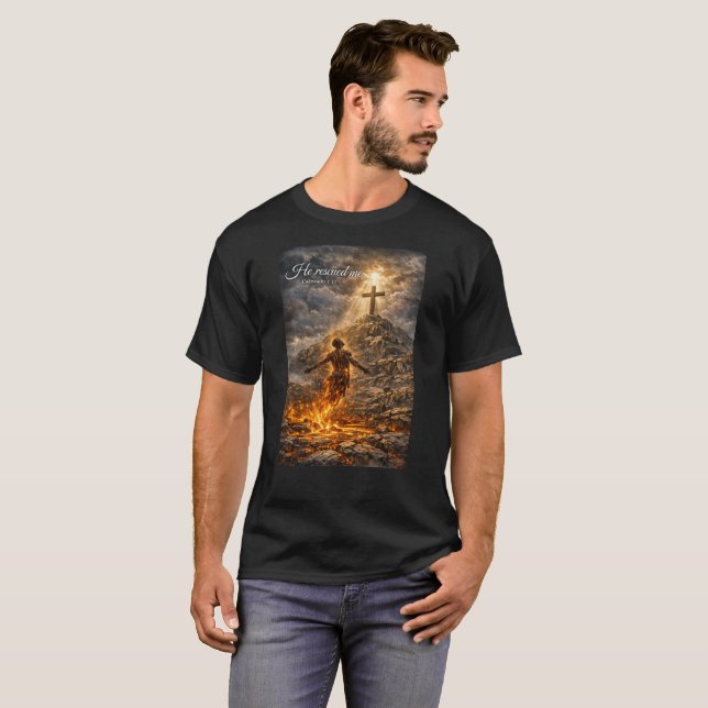 Camiseta Rescatado del Fuego (Anverso completo)