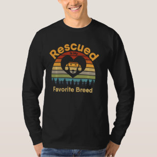 Camiseta Rescatado es el atardecer de mi raza favorita retr