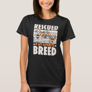 Camiseta Rescatado es mi animal favorito para rescatar anim