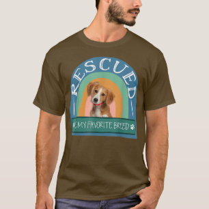 Camiseta Rescatado es mi Mascota de perros adopto de raza f
