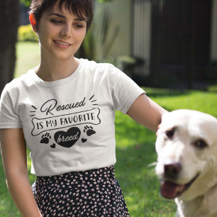 Camiseta Rescatado es mi raza favorita