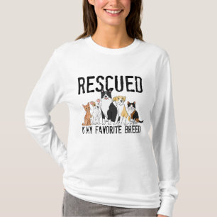 Camiseta Rescatado es mi raza favorita Adopta No Comprar Pe