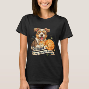 Camiseta Rescatado Es Mi Raza Favorita Perro Gato Adopción