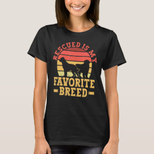 Camiseta Rescatado es mi refugio para animales de mi raza f