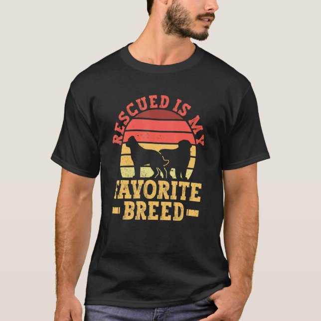 Camiseta Rescatado es mi refugio para animales de mi raza f (Anverso)