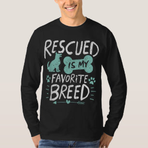 Camiseta Rescatado es mi regalo favorito de amante de los p