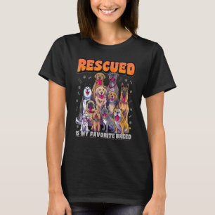 Camiseta Rescatado Es Mi Res De Perro De Rescate Animal Fav