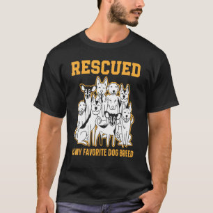 Camiseta Rescatado Es Mi Rescate Animal De Raza De Perro Fa